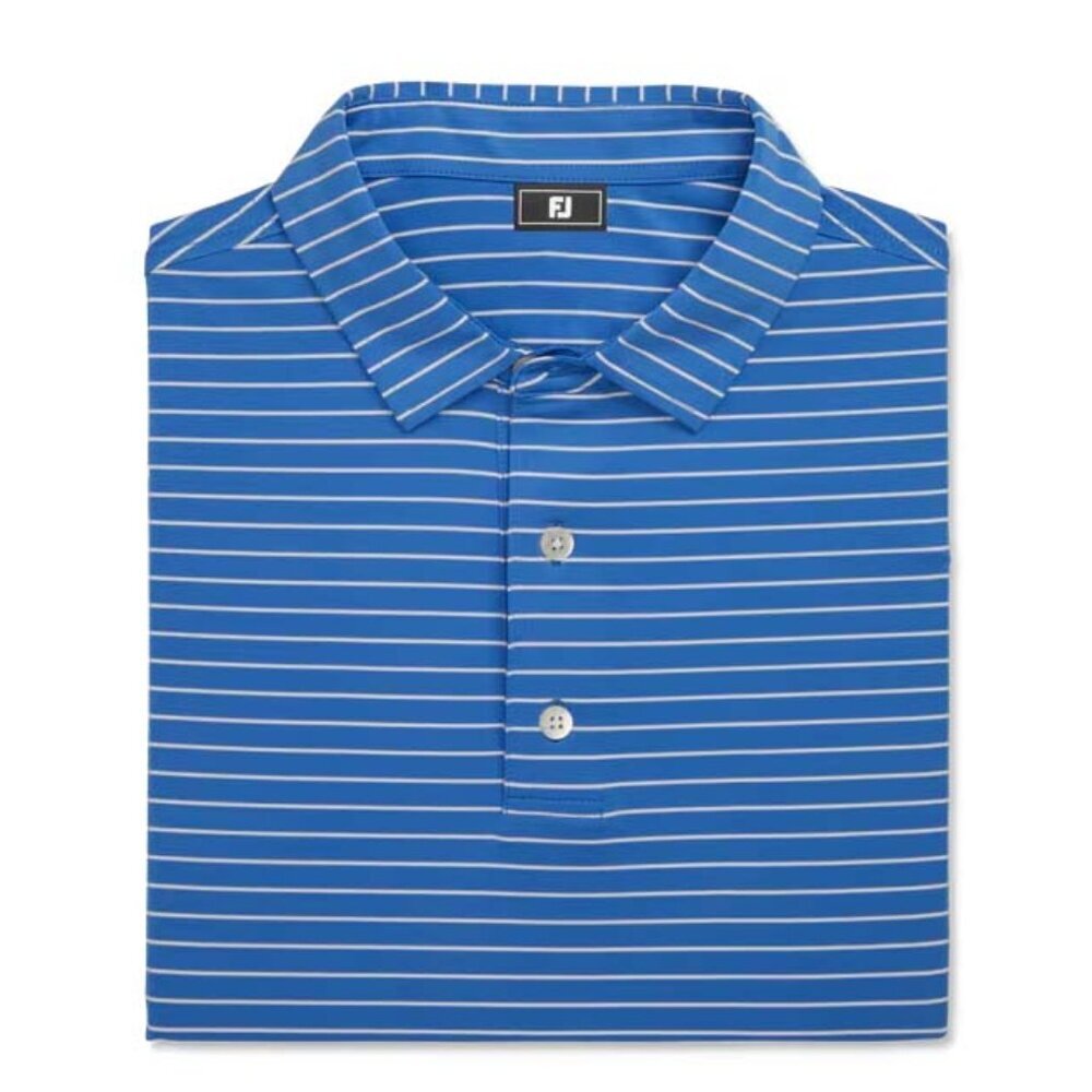 NWT FootJoy Men's BL Stripe Athletic Fit Classic Stripe Riviera Blue Large L